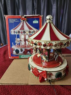 Vintage Christmas Musical Carousel