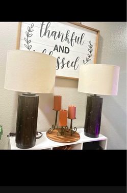 Night stand lamps set in good condition from Ashley $80