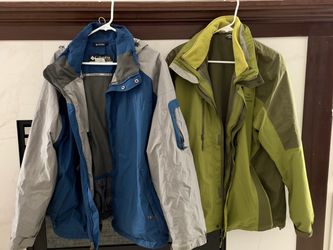 Pair of Men’s XL Outdoor Jackets – Removable Linings & Hoods – $50 - or $30 for 1