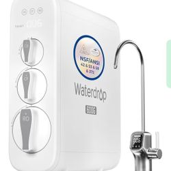 Waterdrop G3P600 Reverse Osmosis System, 8-Stage Tankless Reverse Osmosis Water Filter