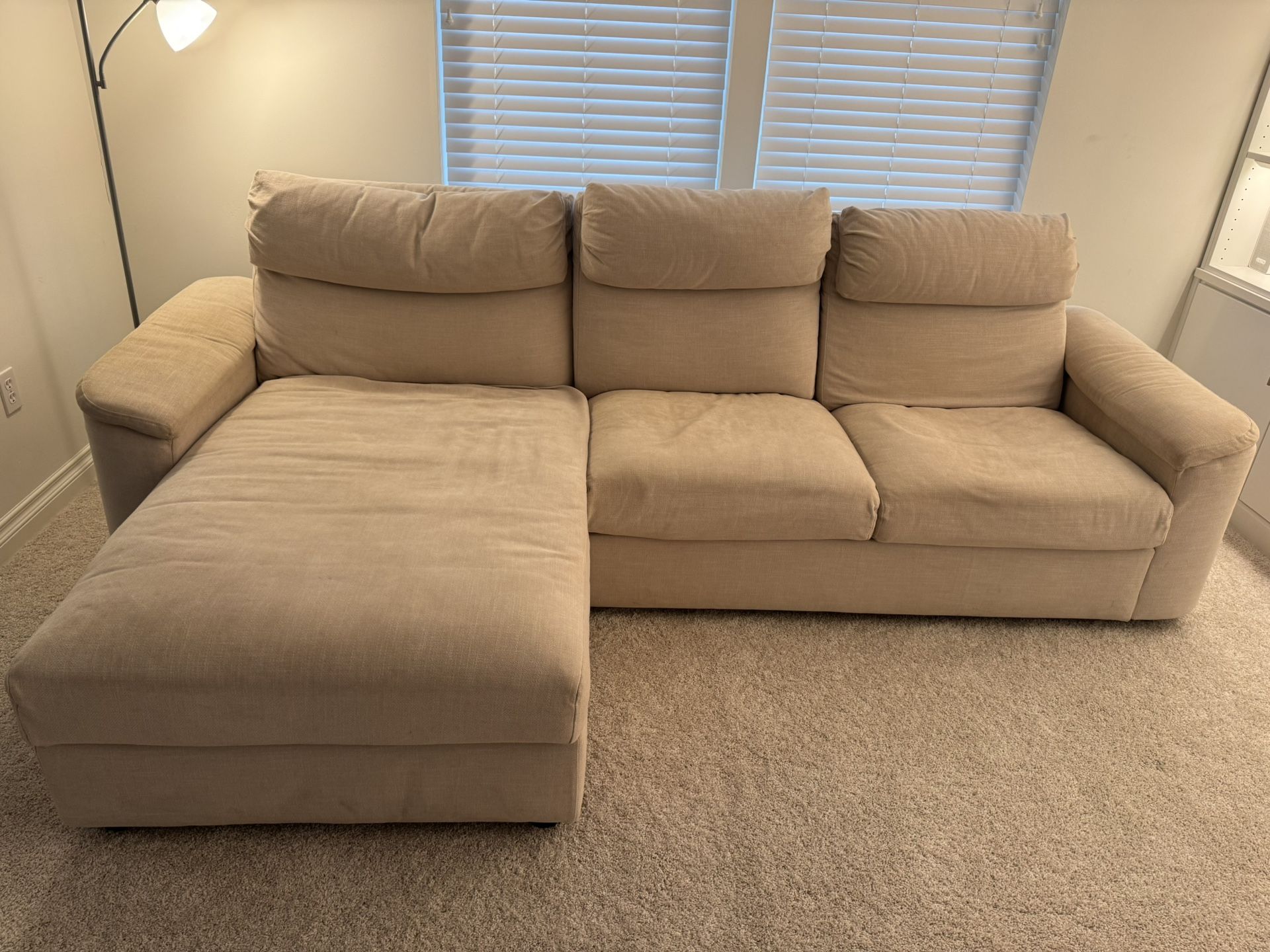 IKEA LIDHULT SOFA WITH CHAISE
