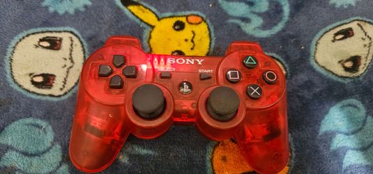 Playstation 3 Red Crimson Clear Controller Rare