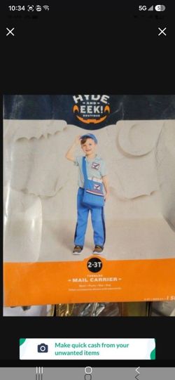 Mail Carrier Toddler 2T-3T Costume