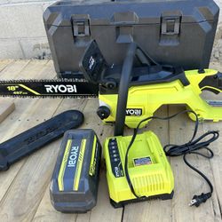 RYOBI 40V HP Brushless 18 in. Cordless Battery Powered Chainsaw Kit - 6.0 Ah Battery and Rapid Charger Included