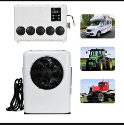 New in the box 12V RV Air Conditioner 12000 BTU Split AC Unit for Semi Truck Bus Caravan Motorhome (missing remote control )(E348)