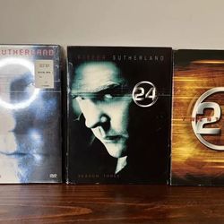 24 TV Television Show Lot Seasons 1 3 & 4 DVD Bundle Set Fox Jack Bauer