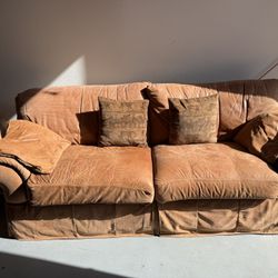 (2) Leather Couches