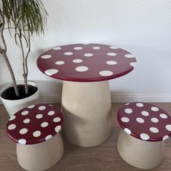 Kids Mushroom Table 