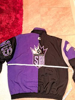 90s Sacramento Kings Denim Starter Jacket Men's Large 