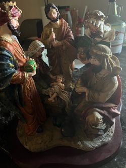 Resin Nativity Scene Figurine Set