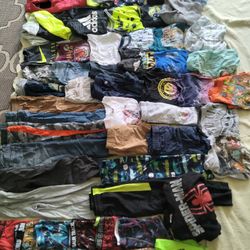 6t Boys Clothes Lot Shirts Pants Sweaters Jackets 