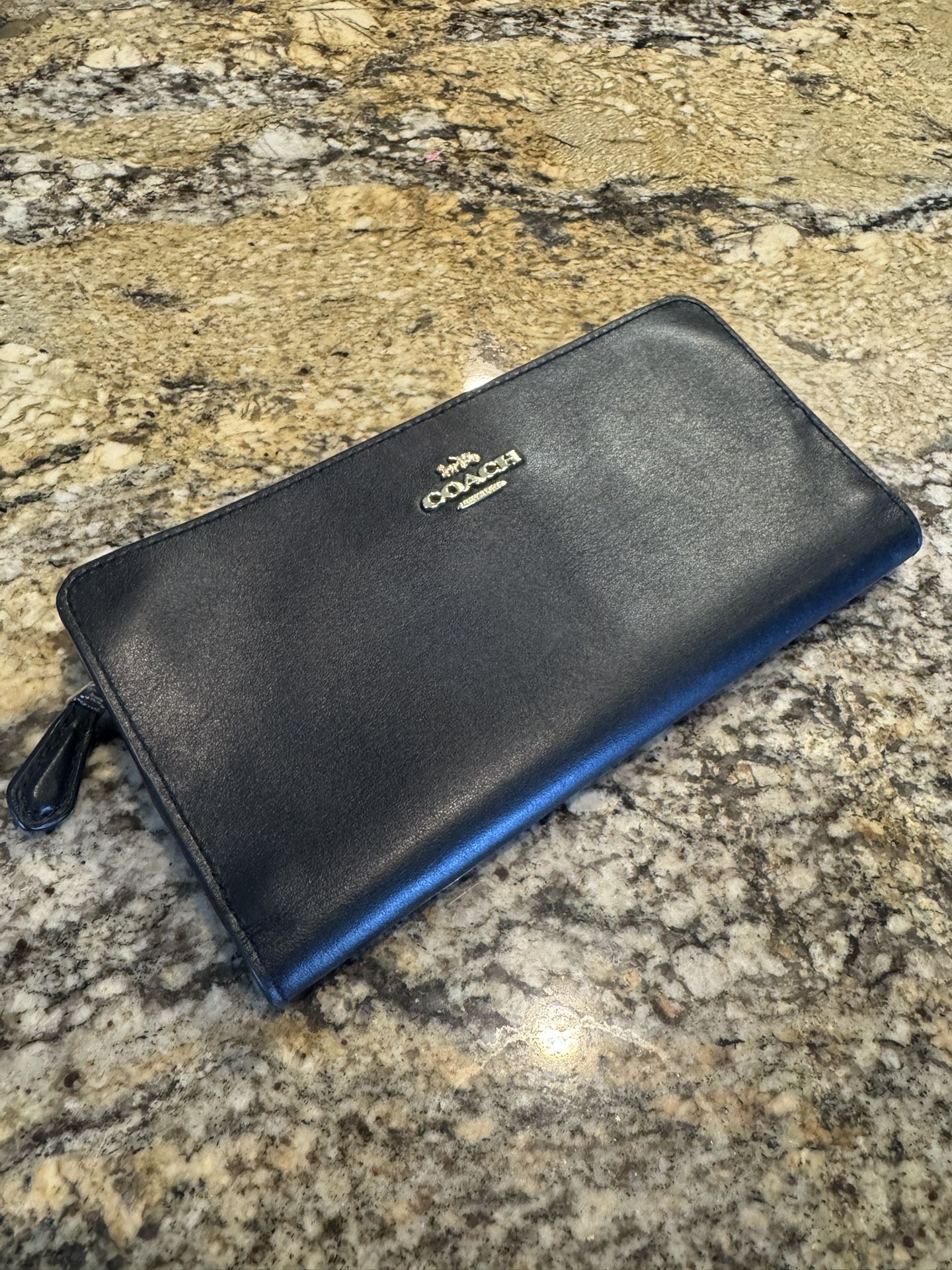 Coach Smooth Leather Skinny Wallet
