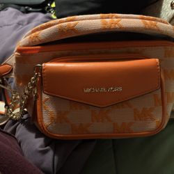 Mk Orange Fanny Pack 