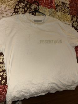 Fear Of God Essentials Beige Vanilla Oversized Tee