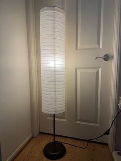 52” Floor Lamp With Rice Paper Shade