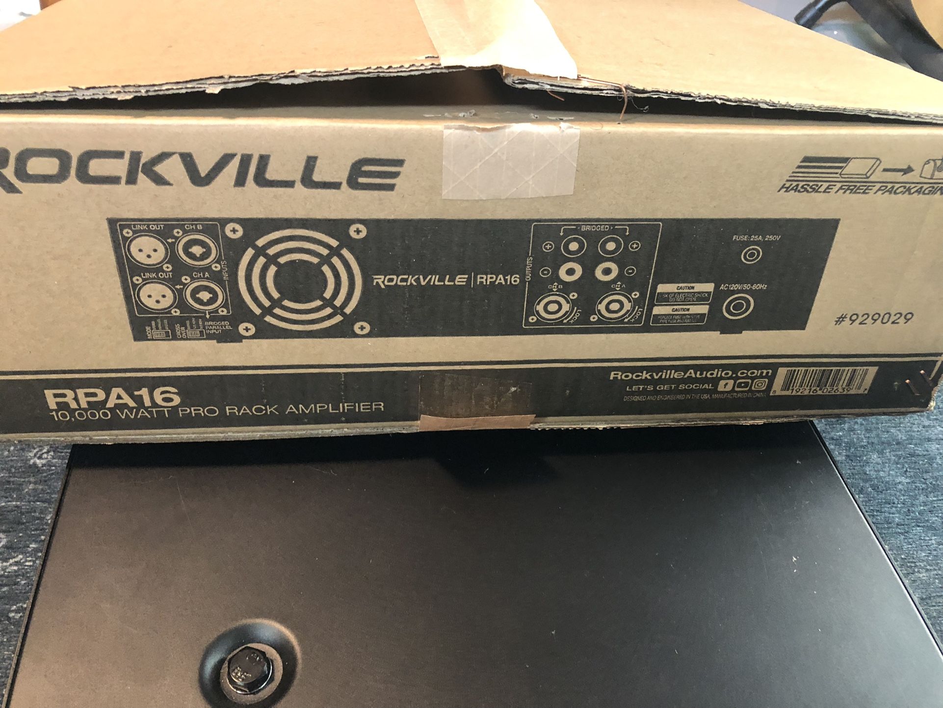 Rockville rpa16 power amp