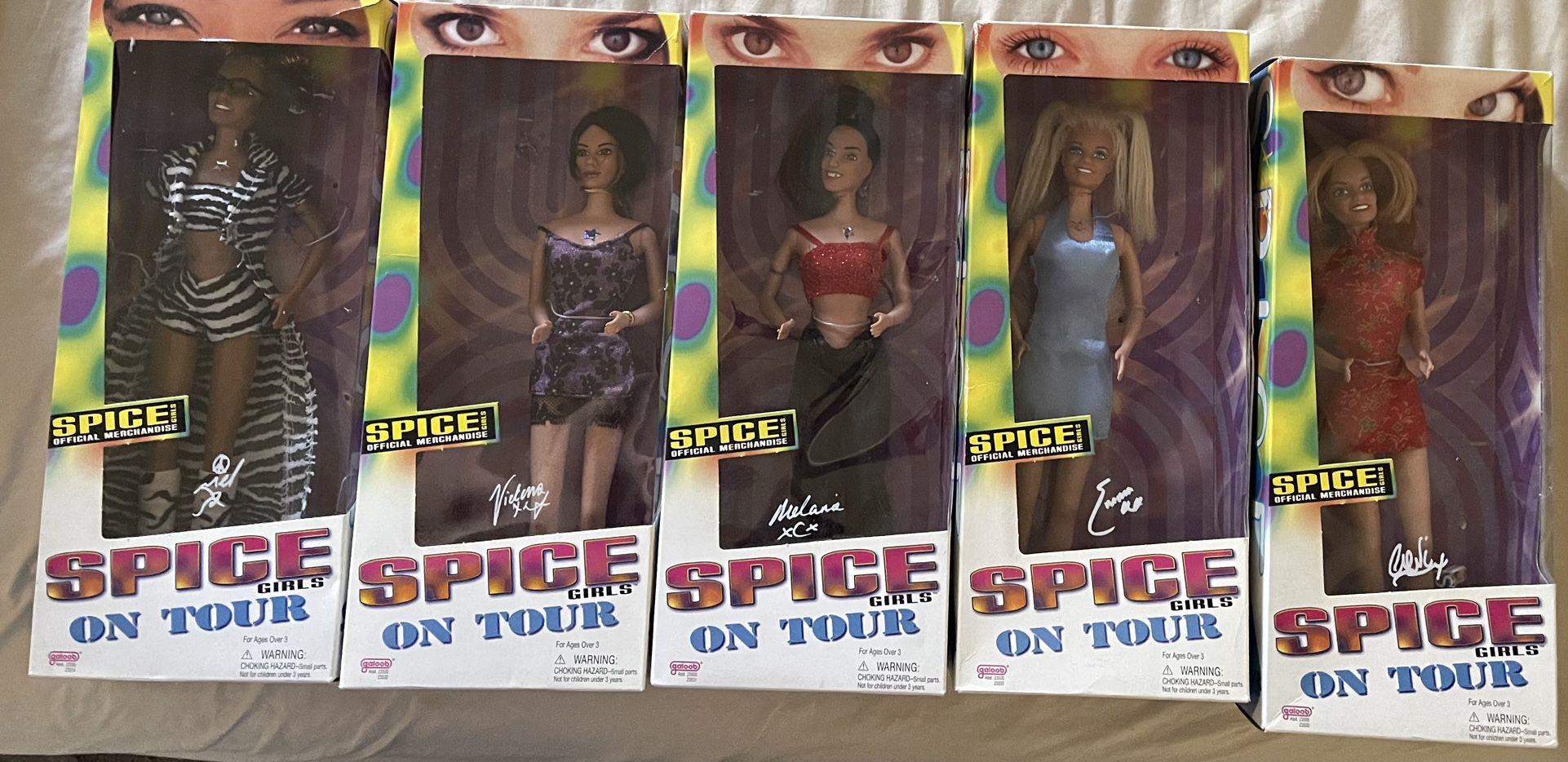 5 Spice Girls Dolls And VSH Movie Tape 