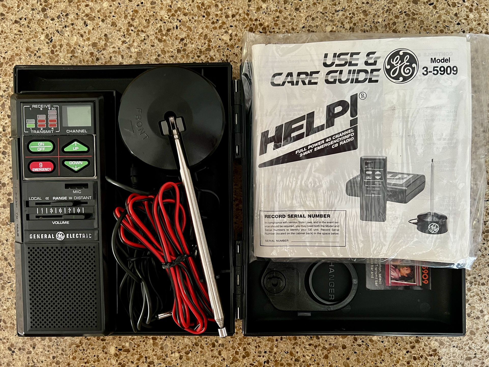 HELP! Full Power 40 Channel 2-way Emergency/info CB Radio