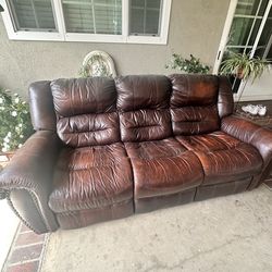 Leather couches