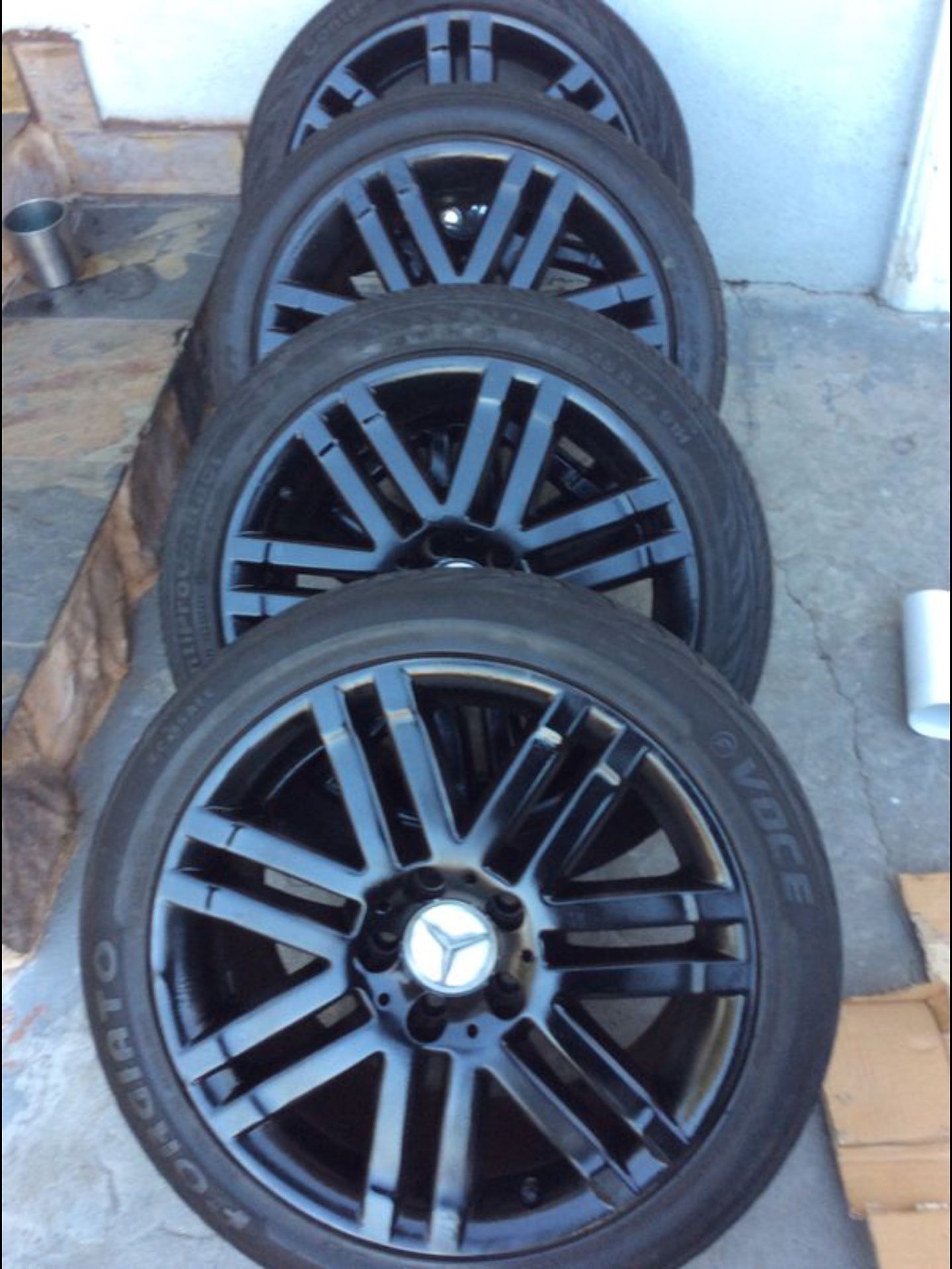 Mercedes bens rims 17 black