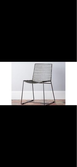 Set of 6 Crate & Barrel Tig Metal Dining Chairs – $400 OBO