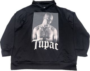 2Pac Black Pullover Hoodie Sweatshirt Mens 3XL New Tupac Shakur