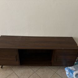 Walker Edison Saxon Mid Century Modern Tv Stand 