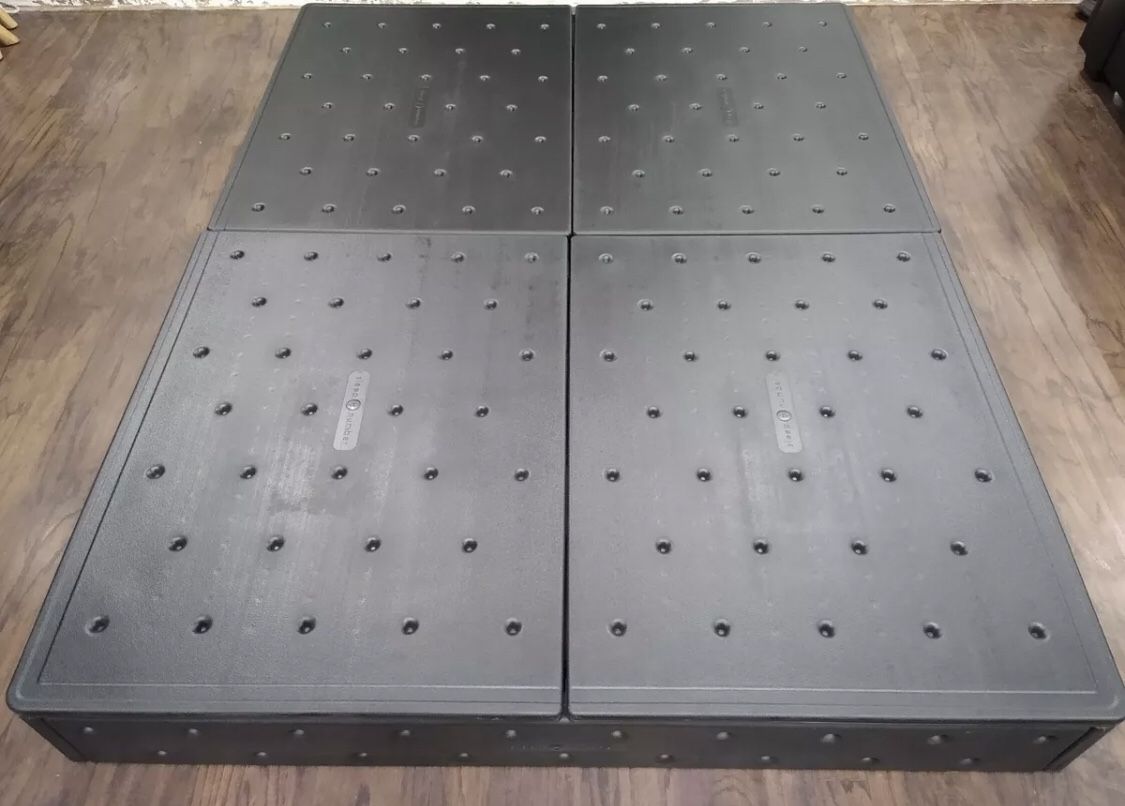 Sleep Number Select Comfort Bed Modular Base Frame Plastic Box Spring Alternative With Fabric COVER - Queen