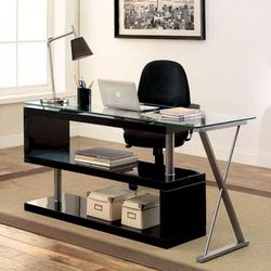 BLACK DESK NEW IN BOX ☎️ 1714586,2564 PICK UP PRICE