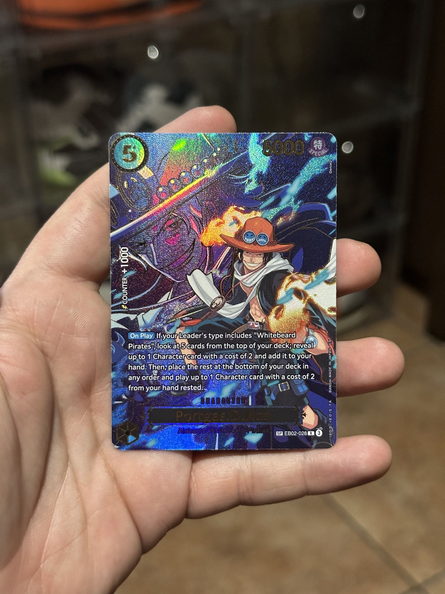 One Piece TCG Portgas.D.Ace - EB02-028 (SP) - Carrying On His Will (OP13)