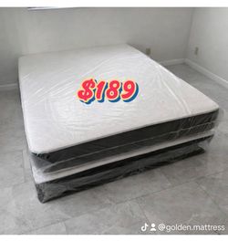 Queen Mattress Set – Medium – Brand New – Delivery Available 🚚