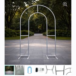 5FT × 8FT Open Arch Wedding Backdrop Frame Event Decor Stand