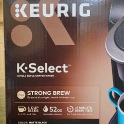 Keurig K-Select Single-Serve K-Cup Pod Coffee Maker, Matte Black