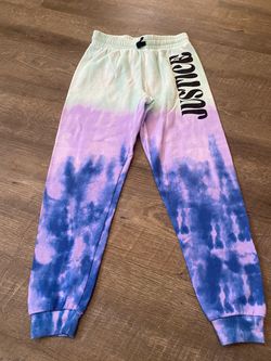 Girls Justice sweat pants size 12/14 large #6