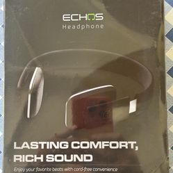 Echos Wireless Cordless Bluetooth Headphones In Black