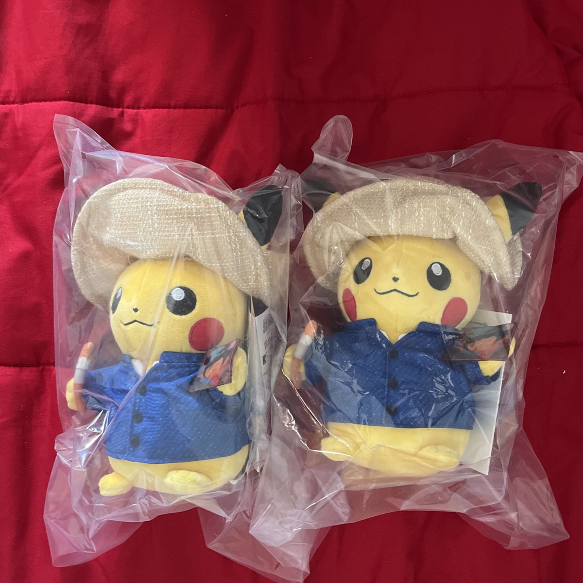 Pokémon Center x Van Gogh Museum 7 Inch Limited Edition Pikachu Plush Sealed.