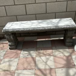 New Bench Made Out Of Cement Perfect Gift 