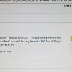 Care Portable Shower Bench 