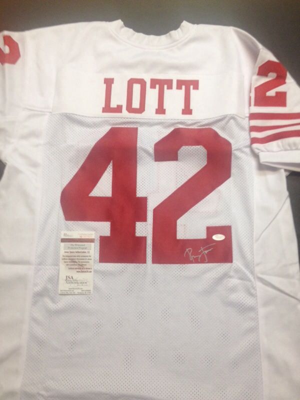 Ronnie Lott Signed 49ers Jersey w/JSA! SALE!