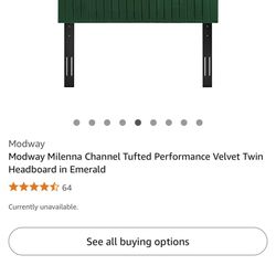 Tufeted Twin headboard