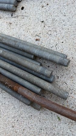 13 in Total 3/8 in. x 10 ft. Threaded Rods