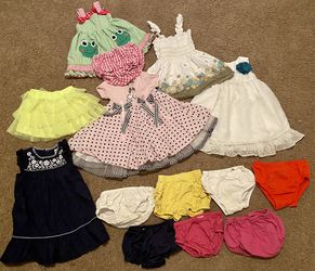 18 month girl clothing- 29 items total