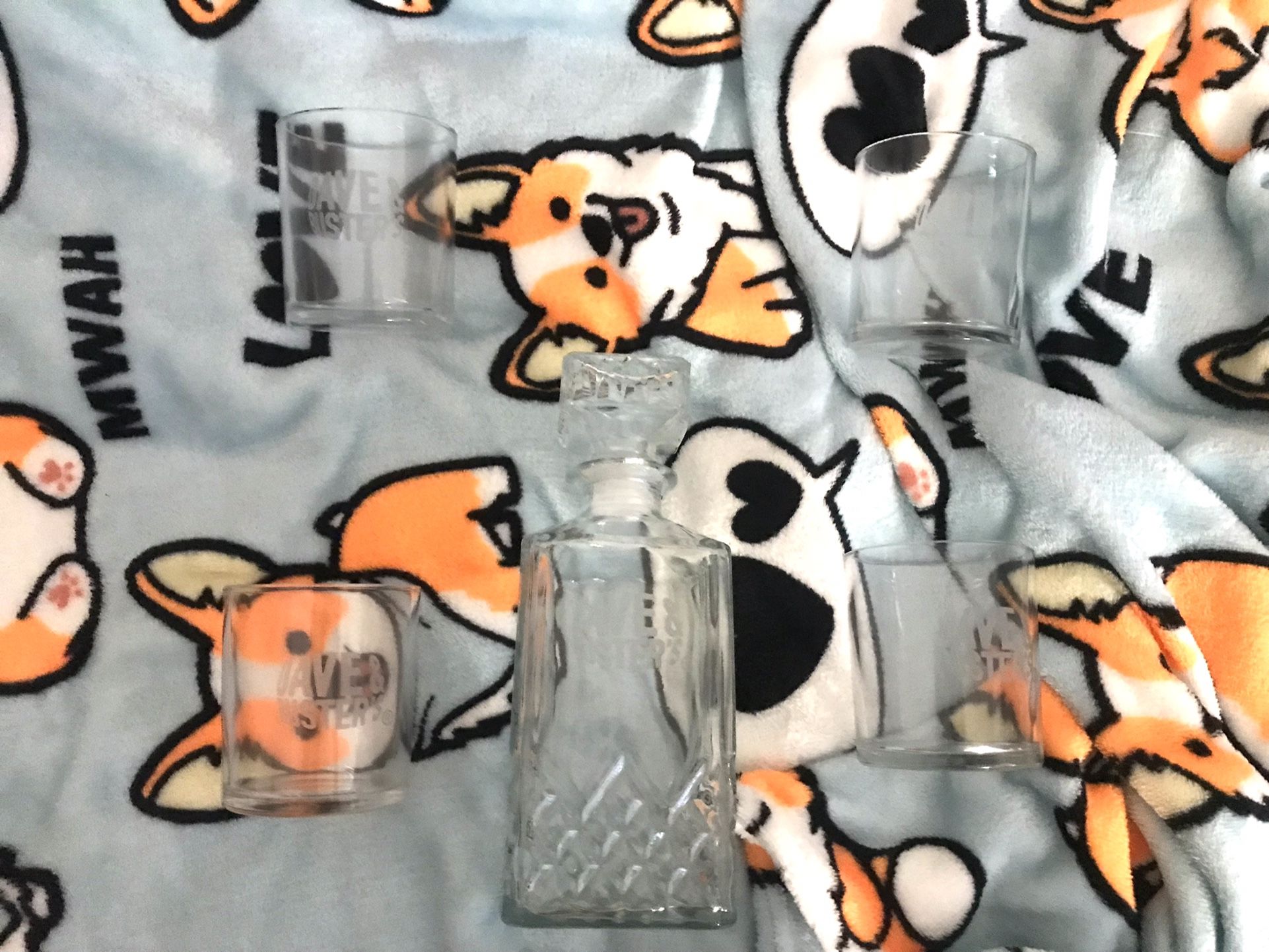 Dave & Buster Glass Cups