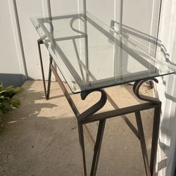 Beveled Glass Table