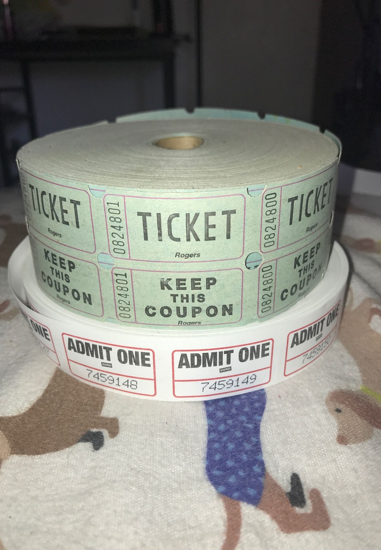 bunch of tickets