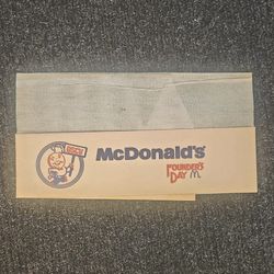 Vintage 1970s McDonalds Hat