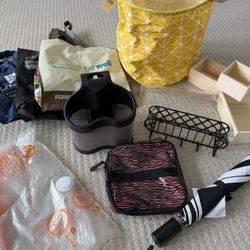 brand new hamper collapsible hair tools organizer holder key wall metal hooks umbrella bags reusable