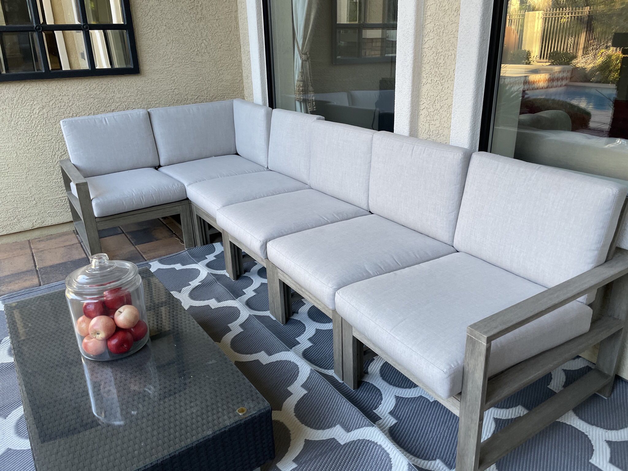 Pottery Barn Outdoor Sectional Couch