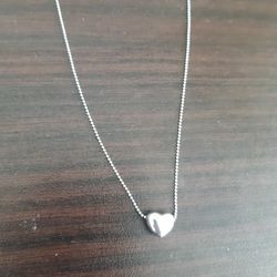 925 STERLING SILVER Heart NECKLACE And Fashion Heart EARRINGS 