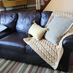 Leather Couch Sofa And Loveseat 
